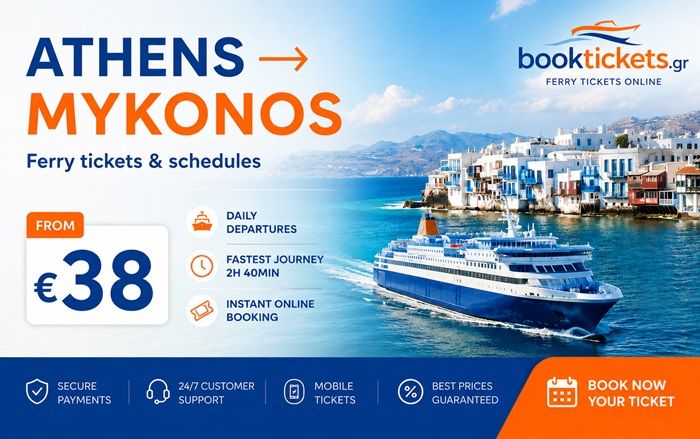Athen (Alle Häfen) - Mykonos: Fährtickets und Routen