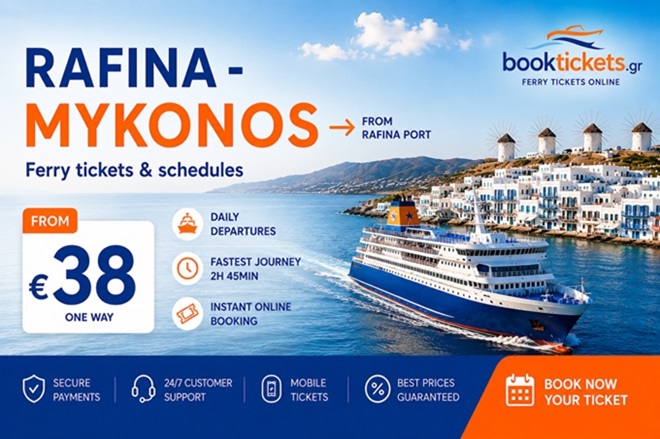 Rafina - Mykonos: Biglietti e tragitti dei traghetti