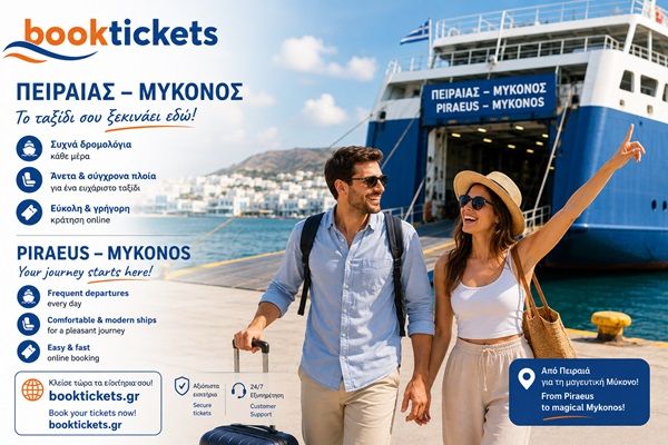 Πειραιάς - Μύκονος: Εισιτήρια πλοίων και δρομολόγια