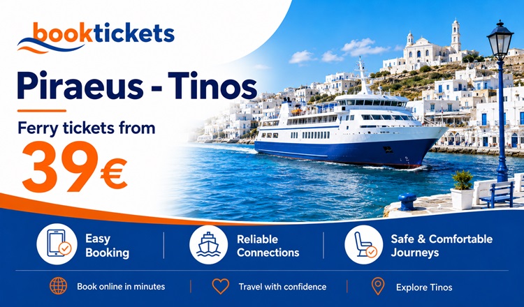 Piraeus - Tinos: Ferry tickets and routes