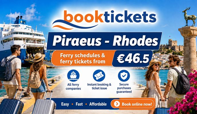 Piraeus to Rhodes Ferry Tickets & Routes | Prices