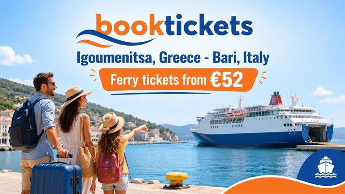 Igoumenitsa - Bari, Italien: Fährrouten und Tickets 2026