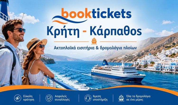 Κρήτη - Κάρπαθος: Εισιτήρια πλοίων, δρομολόγια