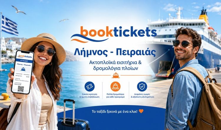 Λήμνος - Πειραιάς Εισιτήρια πλοίων και δρομολόγια