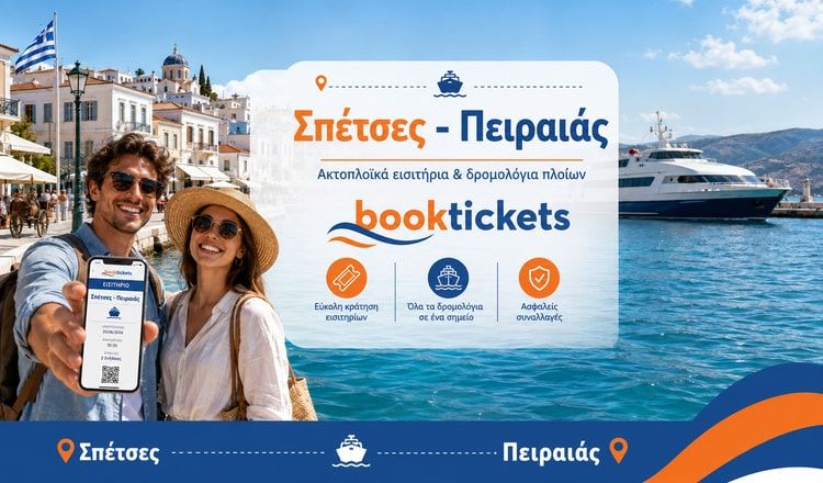 Σπέτσες - Πειραιάς ακτοπλοϊκά εισιτήρια από 22,50€ | 2026