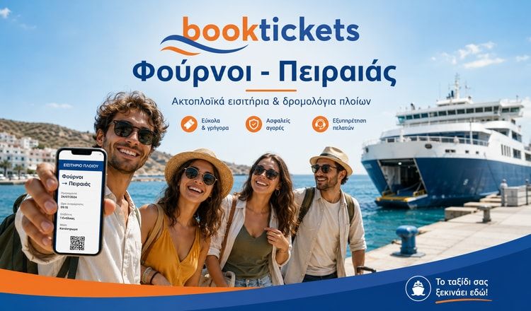 Φούρνοι - Πειραιάς: Εισιτήρια από 47€ και δρομολόγια