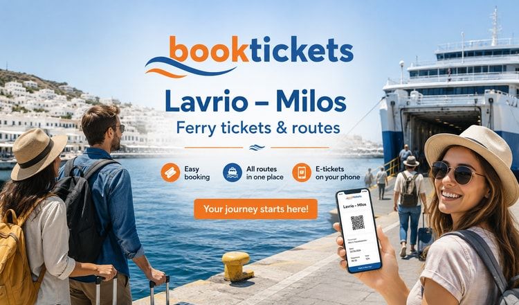 Lavrio - Milos ferry tickets from €20 | 2026