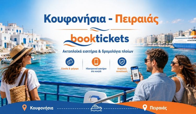 Κουφονήσια - Πειραιάς Εισιτήρια Πλοίων από 42€