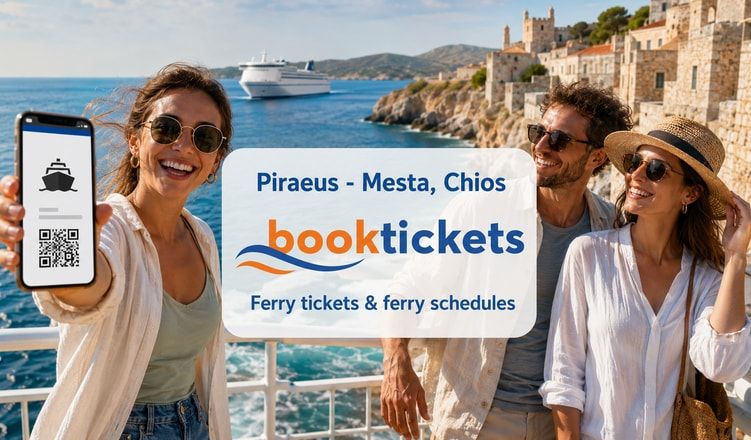 Piraeus - Mesta, Chios Ferry tickets, routes 2026