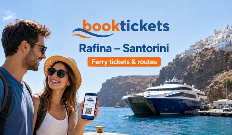 Rafina - Santorini ferry tickets from €82 | 2026