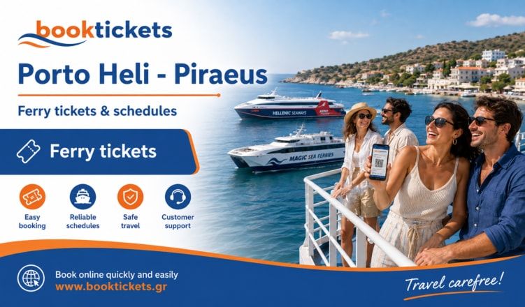 Porto Heli - Piraeus ferry tickets from €36 | 2026