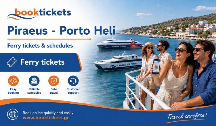 Piraeus - Porto Heli ferry tickets from €41.60 | 2026