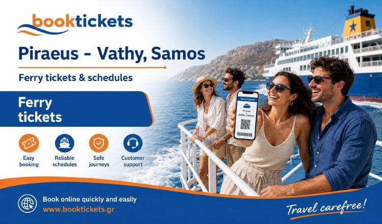 Piraeus - Vathy, Samos ferry tickets from €59.50