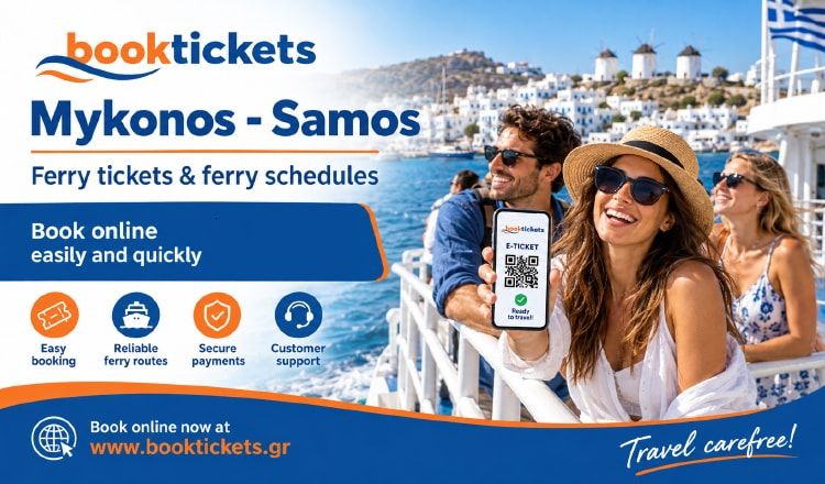 Mykonos - Samos ferry tickets from €18.50 | 2026