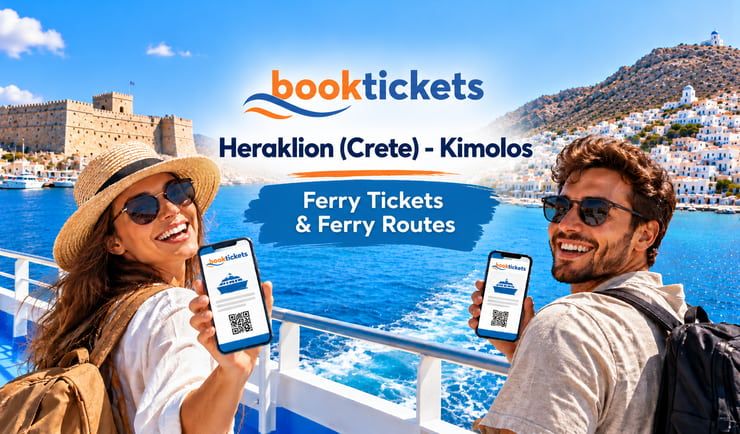 Heraklion (Crete) - Kimolos - Route