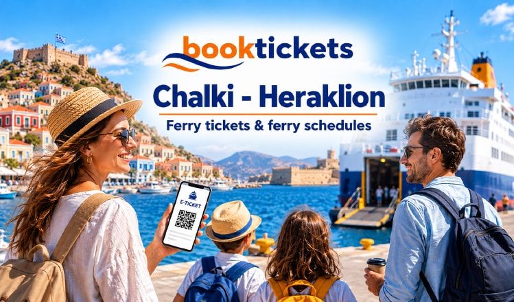 Chalki - Heraklion: Ferry tickets and routes