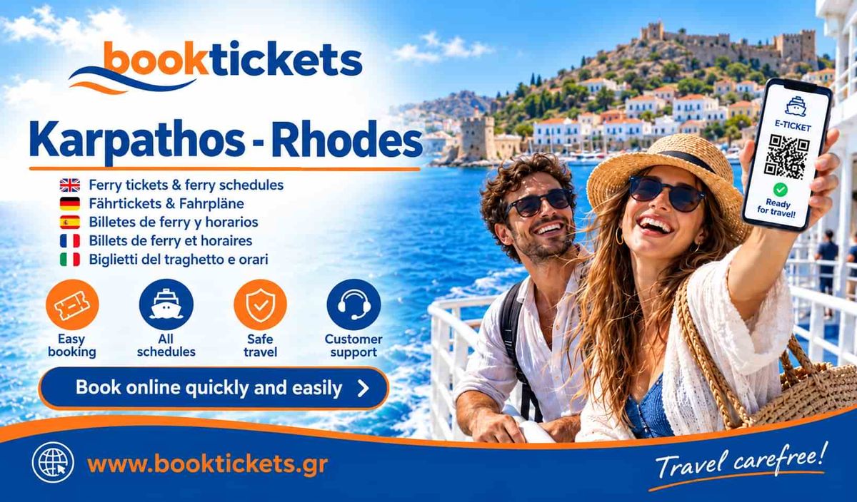 Karpathos - Rhodes: Ferry tickets and routes